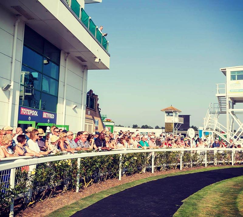 A view of the grandstand at Great Yarmouth Racecourse.