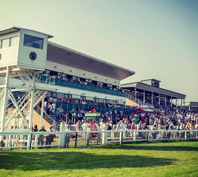 A view of the grandstand at Great Yarmouth Racecourse.